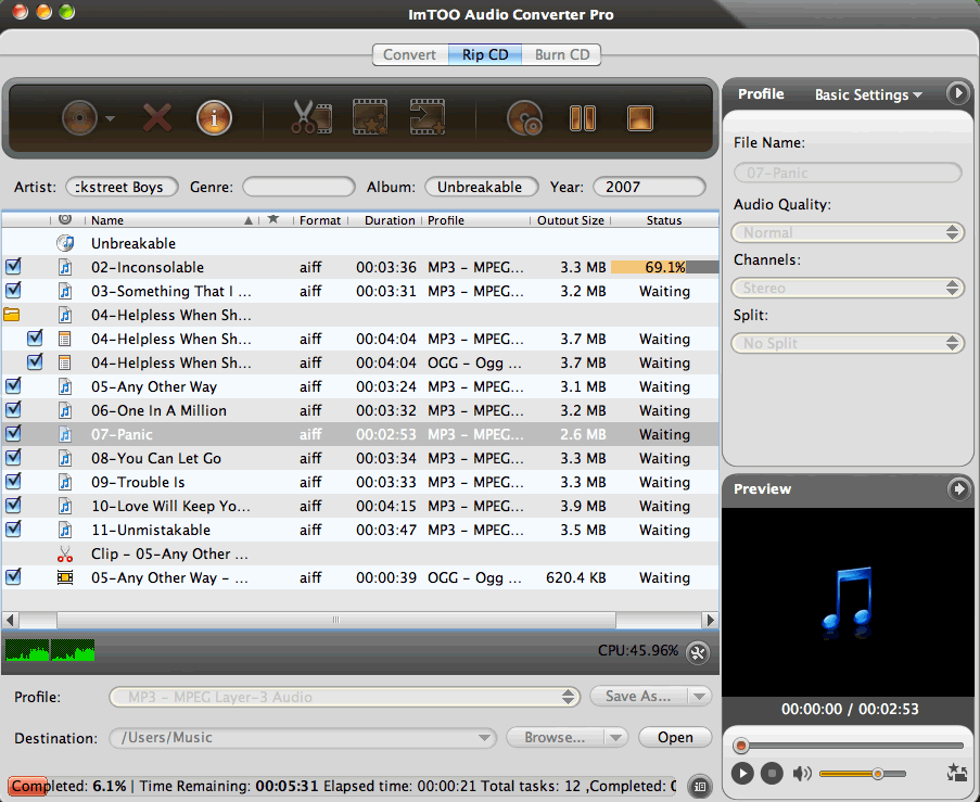 imtoo audio converter for mac